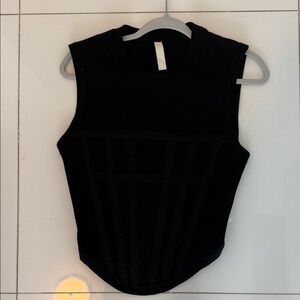 Dion Lee Black Muscle Tee